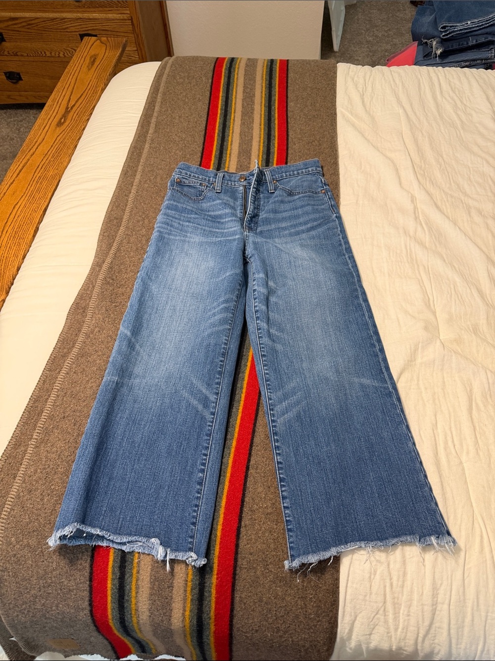 Point Sur Denim Wide Leg Crop 27